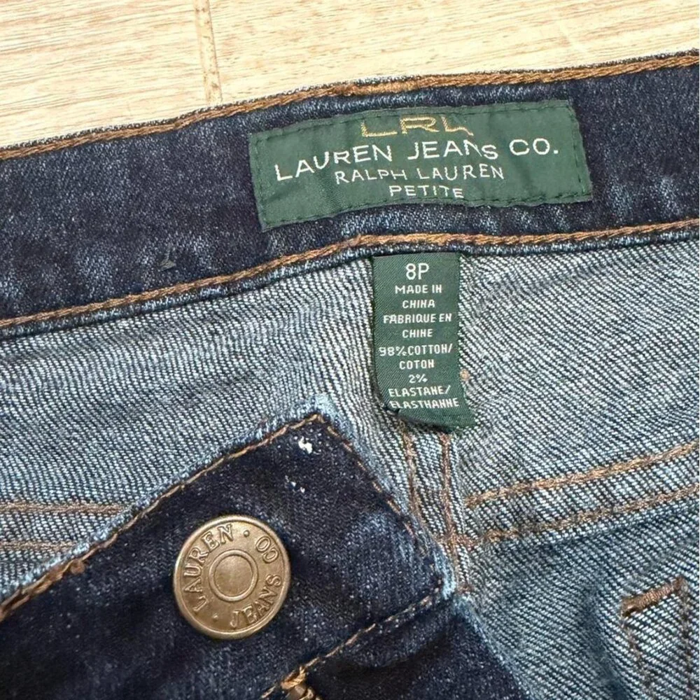 Dark wash LRL Ralph Lauren Jeans Co - classic straight leg 8P